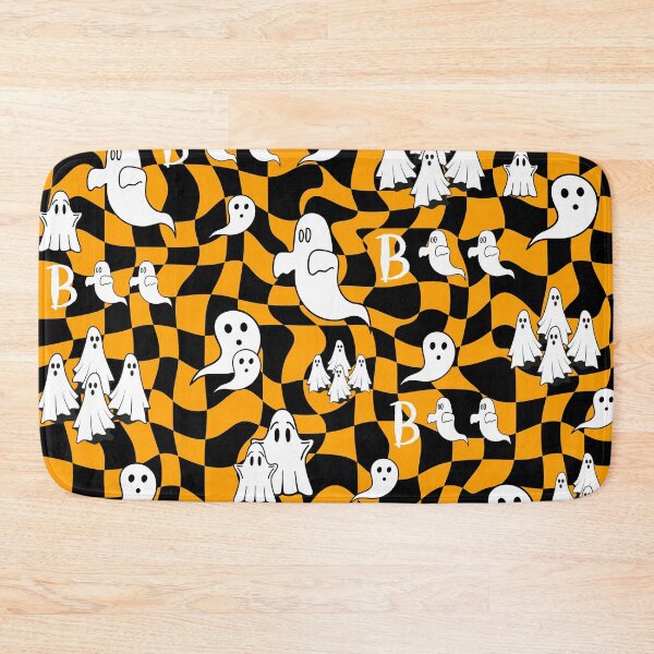 Item preview, Spooky Cute Ghosts On Orange designed and sold by Sartoris Art.