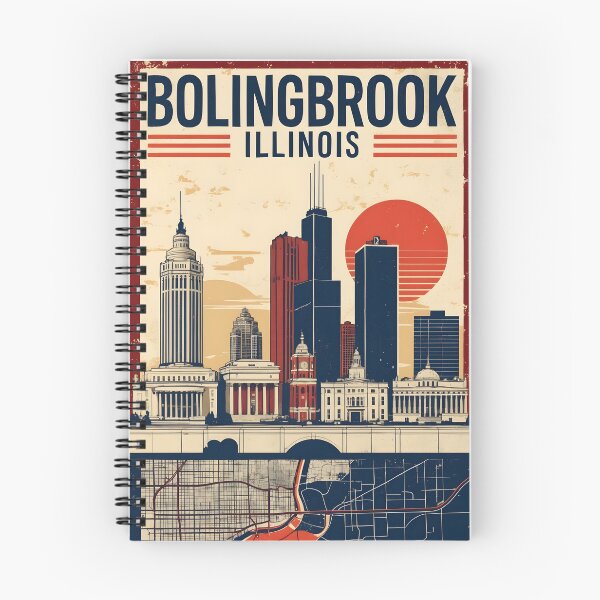 Item preview, Bolingbrook Illinois 1950s USA Vintage Travel Tourism designed and sold by TravelersGems.