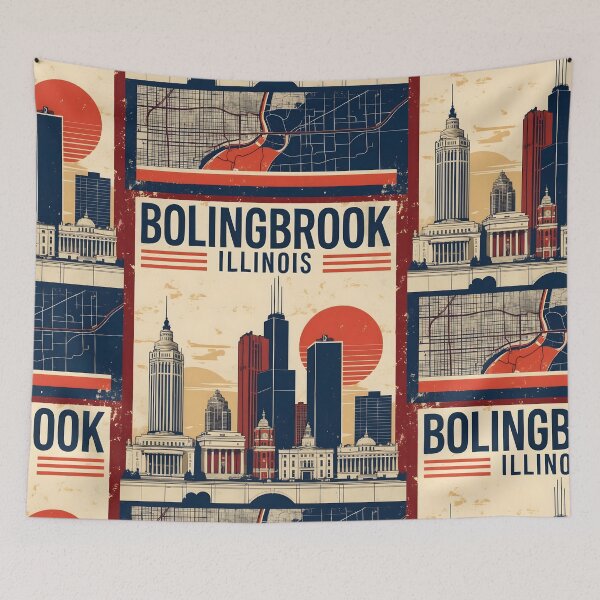 Item preview, Bolingbrook Illinois 1950s USA Vintage Travel Tourism designed and sold by TravelersGems.