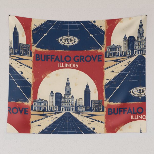 Item preview, Buffalo Grove Illinois 1950s USA Vintage Travel Tourism designed and sold by TravelersGems.