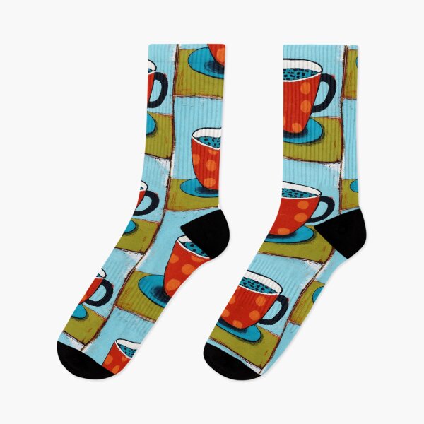Item preview, Bright Sips and Playful Dots - A Vibrant Abstract Celebration of Coffee Color and Lively Energy designed and sold by OlfactoART Studio.
