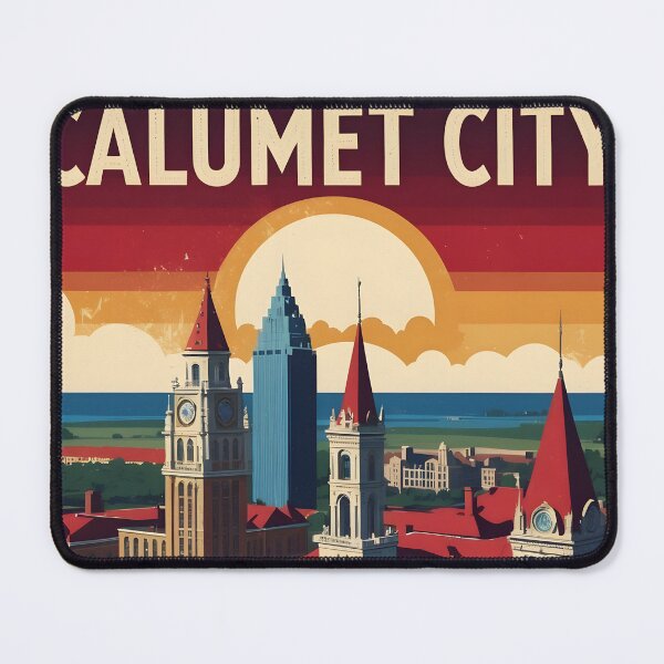 Item preview, Calumet City Illinois 1950s USA Vintage Travel Tourism designed and sold by TravelersGems.
