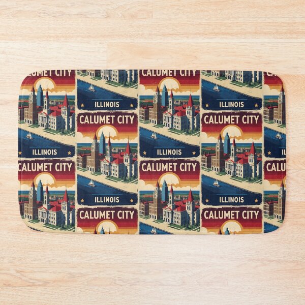 Item preview, Calumet City Illinois 1950s USA Vintage Travel Tourism designed and sold by TravelersGems.