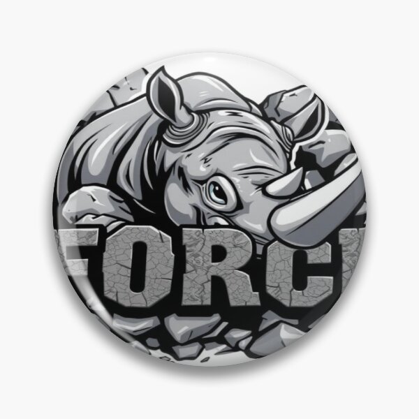 Item preview, Force Rhino Sticker – Unstoppable Power designed and sold by Imaginarium of Chaos falcon88 .