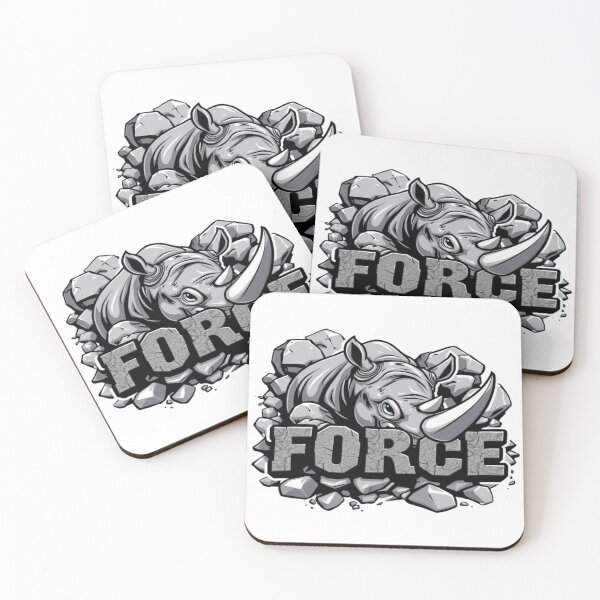 Item preview, Force Rhino Sticker – Unstoppable Power designed and sold by Imaginarium of Chaos falcon88 .