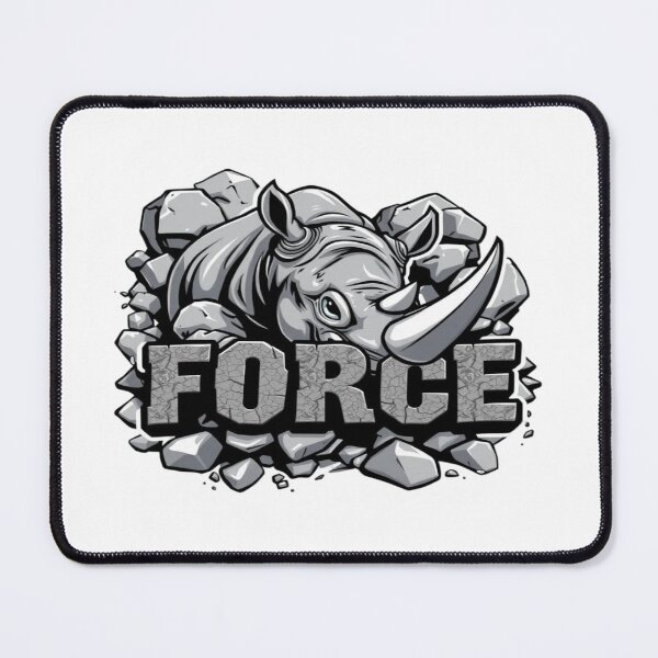 Item preview, Force Rhino Sticker – Unstoppable Power designed and sold by Imaginarium of Chaos falcon88 .