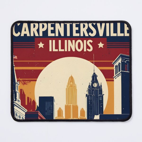 Item preview, Carpentersville Illinois 1950s USA Vintage Travel Tourism designed and sold by TravelersGems.