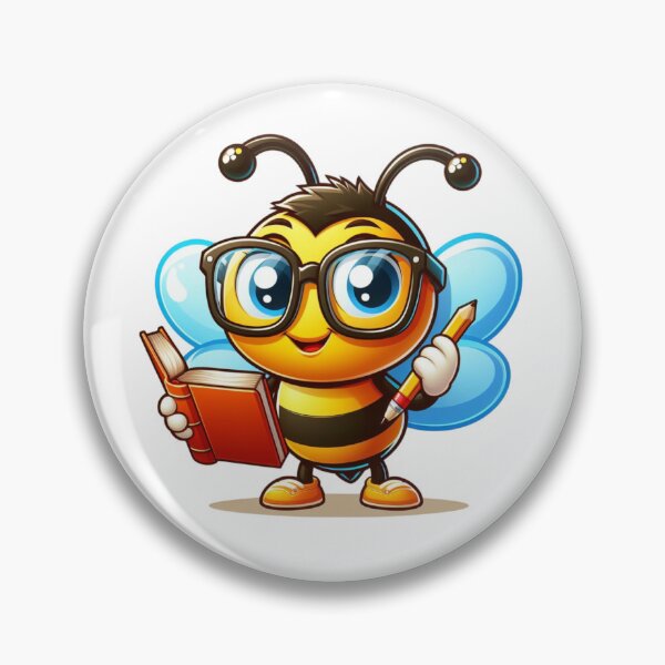 Item preview, Smart bee with a book designed and sold by JonysCreativeDesigns.
