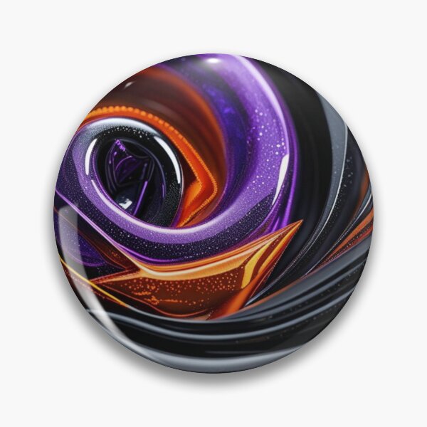 Item preview, Purple and Orange Abstract Swirl designed and sold by Harmonic_Layers.
