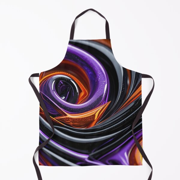 Item preview, Purple and Orange Abstract Swirl designed and sold by Harmonic_Layers.