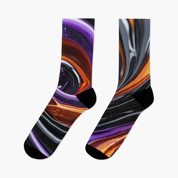 Item preview, Purple and Orange Abstract Swirl designed and sold by Harmonic_Layers.