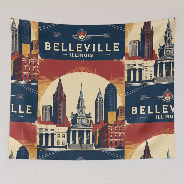 Item preview, Belleville Illinois 1950s USA Vintage Travel Tourism designed and sold by TravelersGems.