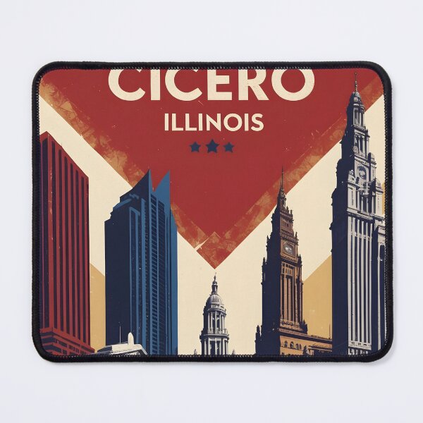 Item preview, Cicero Illinois 1950s USA Vintage Travel Tourism designed and sold by TravelersGems.