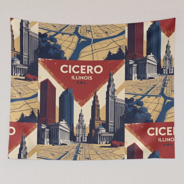 Item preview, Cicero Illinois 1950s USA Vintage Travel Tourism designed and sold by TravelersGems.