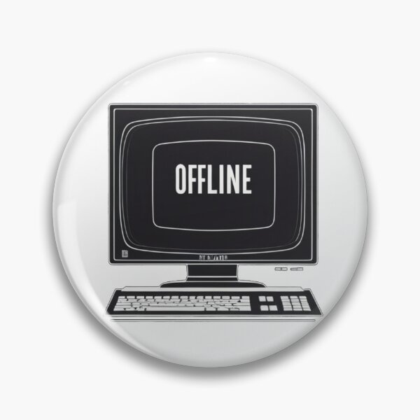 Artikelvorschau, OFFLINE – Minimalistisches Retro-Computerbildschirmdesign entworfen und verkauft von WilR676.