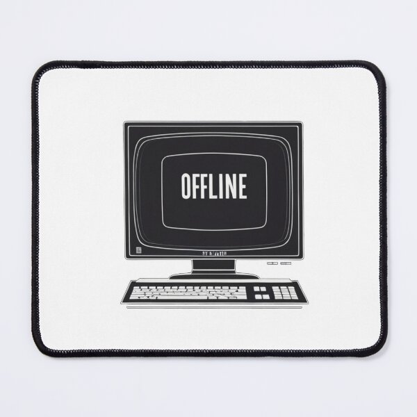 Item preview, OFFLINE – Minimalist Retro Computer Screen Design designed and sold by WilR676.