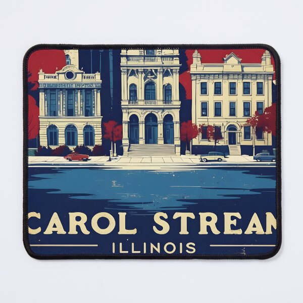 Item preview, Carol Stream Illinois 1950s USA Vintage Travel Tourism designed and sold by TravelersGems.