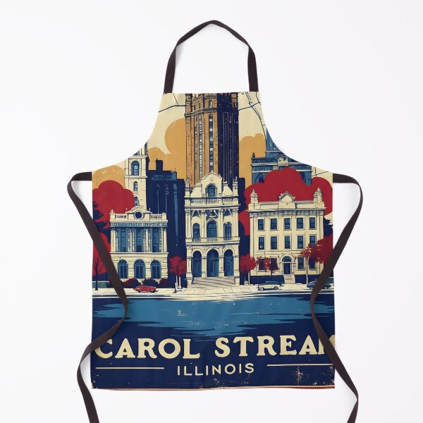 Item preview, Carol Stream Illinois 1950s USA Vintage Travel Tourism designed and sold by TravelersGems.