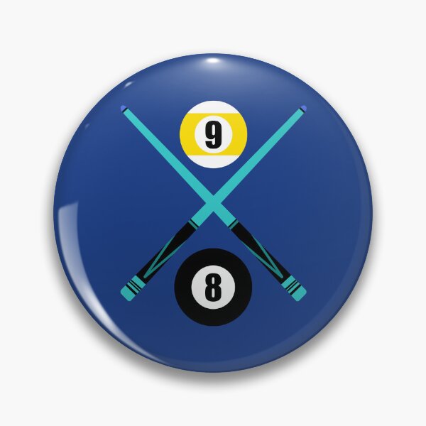 Artikelvorschau, Nummer 8 9 Ball Queue Sticks Blaues Design Logo Pool Billard entworfen und verkauft von Lartheviking.