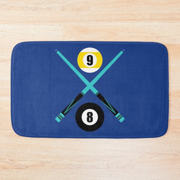 Item preview, Number 8 9 Ball Cue Sticks Blue Design Logo Pool Billiards  designed and sold by Lartheviking.