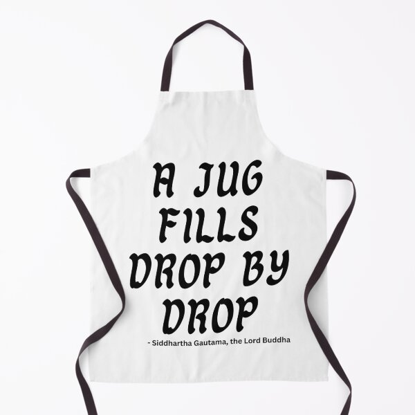 Item preview, A jug fills drop by drop - inspirational Buddha quote designed and sold by XcelEmpo.