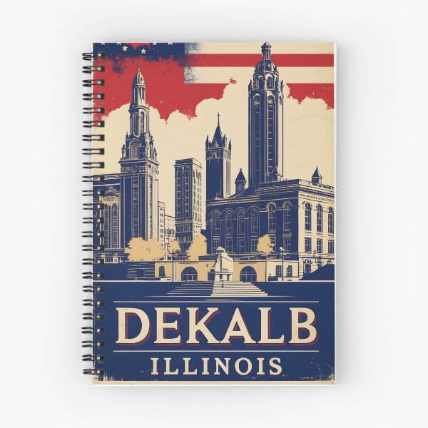 Item preview, Dekalb Illinois 1950s USA Vintage Travel Tourism designed and sold by TravelersGems.