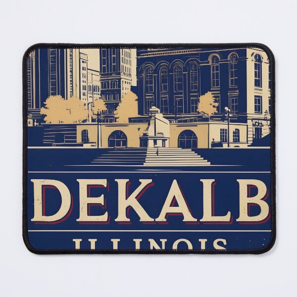 Item preview, Dekalb Illinois 1950s USA Vintage Travel Tourism designed and sold by TravelersGems.