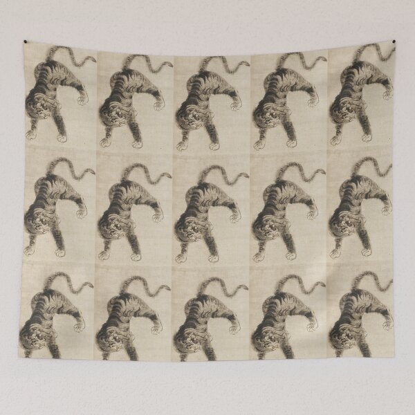 Item preview, Tiger by Meisō – Vintage Feline Art 2:3 card ratio version designed and sold by EmeraldeaArt.