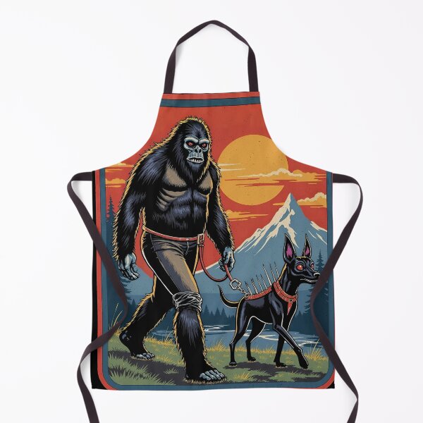 Item preview, Bigfoot Walking Chupacabra - Cryptid & Creature Lovers Design designed and sold by Vintagenaut Co..