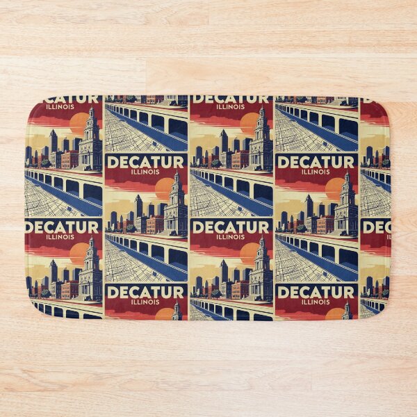 Item preview, Decatur Illinois 1950s USA Vintage Travel Tourism designed and sold by TravelersGems.