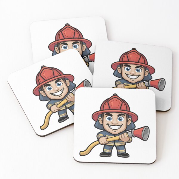Item preview, Labor Day Firefighter Cartoon Hero designed and sold by CraftStudioCo.