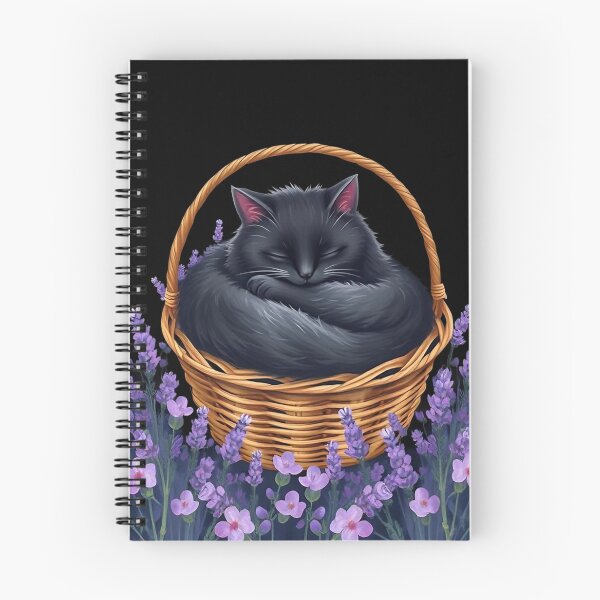 Item preview, Black cat with flowers n.7 designed and sold by Filotecnia.