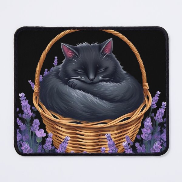 Item preview, Black cat with flowers n.7 designed and sold by Filotecnia.