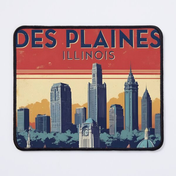 Item preview, Des Plaines Illinois 1950s USA Vintage Travel Tourism designed and sold by TravelersGems.