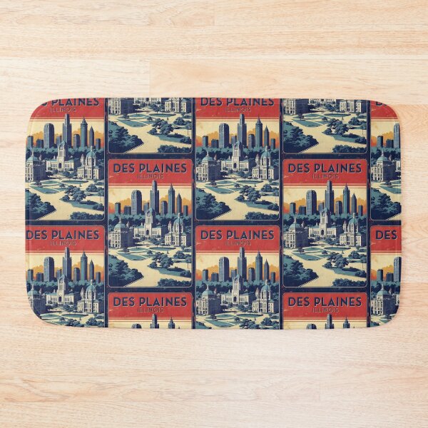 Item preview, Des Plaines Illinois 1950s USA Vintage Travel Tourism designed and sold by TravelersGems.