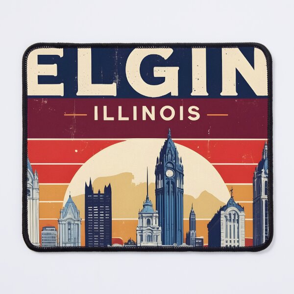 Item preview, Elgin Illinois 1950s USA Vintage Travel Tourism designed and sold by TravelersGems.