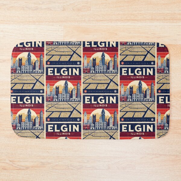 Item preview, Elgin Illinois 1950s USA Vintage Travel Tourism designed and sold by TravelersGems.