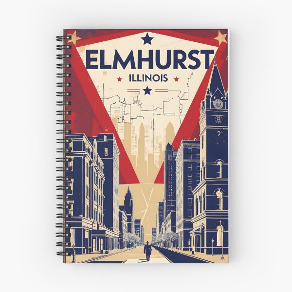 Item preview, Elmhurst Illinois 1950s USA Vintage Travel Tourism designed and sold by TravelersGems.