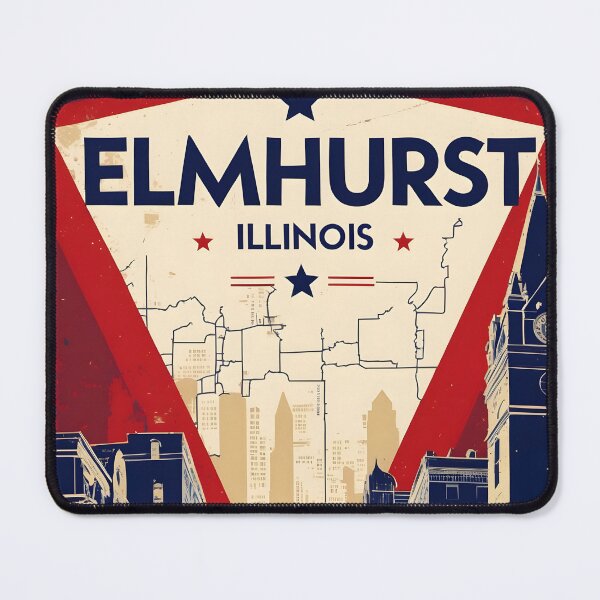 Item preview, Elmhurst Illinois 1950s USA Vintage Travel Tourism designed and sold by TravelersGems.