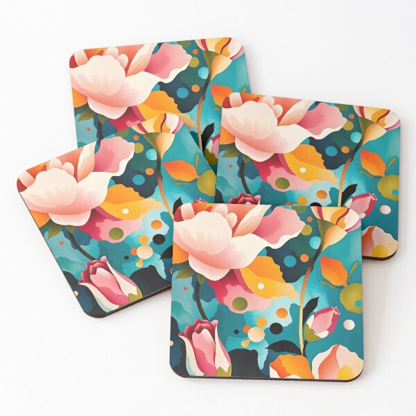 Item preview, I Dream of Tulips and Big Multicolored Flowers designed and sold by Ciervo Primavera.