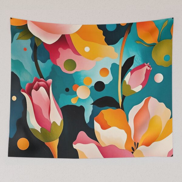 Item preview, I Dream of Tulips and Big Multicolored Flowers designed and sold by Ciervo Primavera.