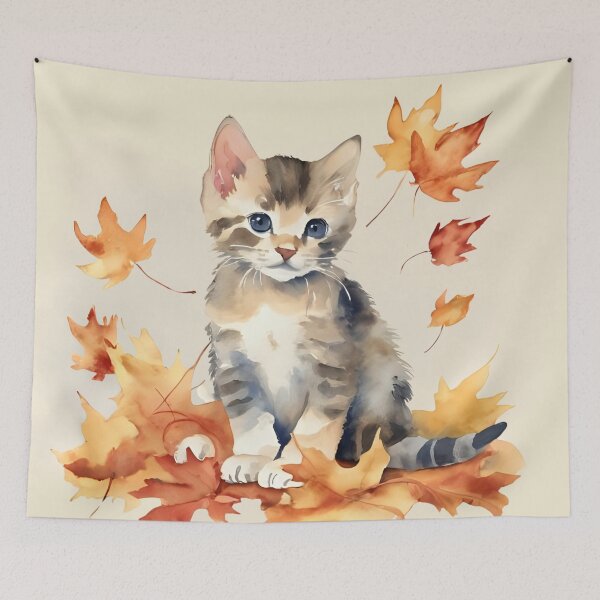 Item preview, Autumn Kitty designed and sold by TurquoiseBird.