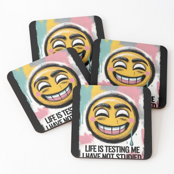 Item preview, Life is Testing Me | Smiley Exam Anxiety designed and sold by FocusChillax.