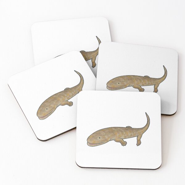 Item preview, Acanthostega Illustration, Prehistoric Transitional Fossil Amphibian Art designed and sold by Vendeloc.