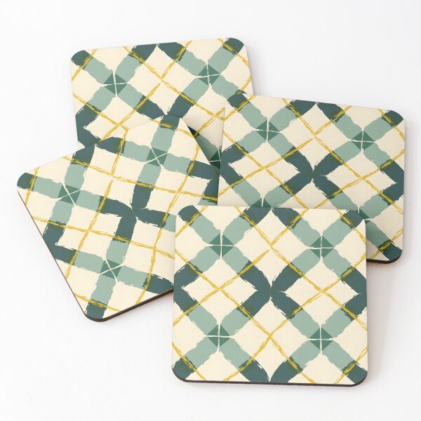Item preview, Argyle Pattern Green & Beige  designed and sold by WhimsicalThredz.