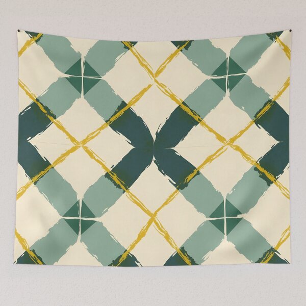 Item preview, Argyle Pattern Green & Beige  designed and sold by WhimsicalThredz.