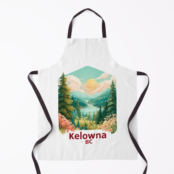 Item preview, Kelowna BC Emerald Forest Lake View, Okanagan Valley Nature Landscape Art designed and sold by meganohm.