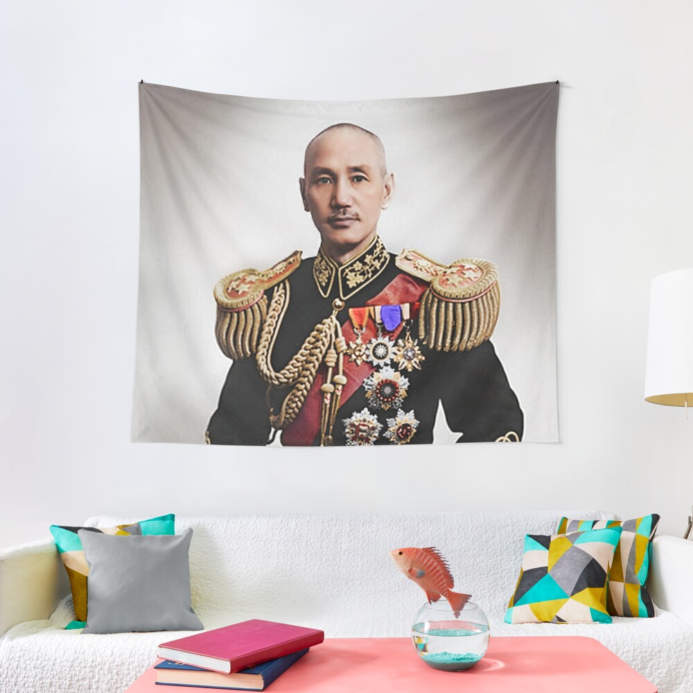 Chiang Kai Shek 1940 Colorized Tapestry For Sale By Kai Studio