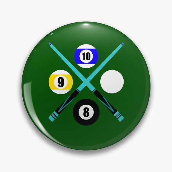 Item preview, Number 8 9 10 Ball Cue Sticks Design Logo Pool Billiards  designed and sold by Lartheviking.