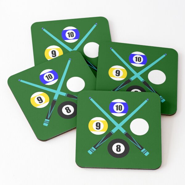 Item preview, Number 8 9 10 Ball Cue Sticks Design Logo Pool Billiards  designed and sold by Lartheviking.